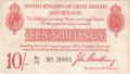 Treasury 10 Shillings, from 1915